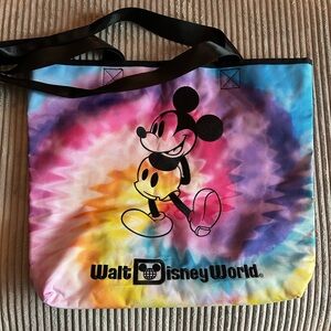 EUC Embroidered Walt Disney World tie dye tote.
